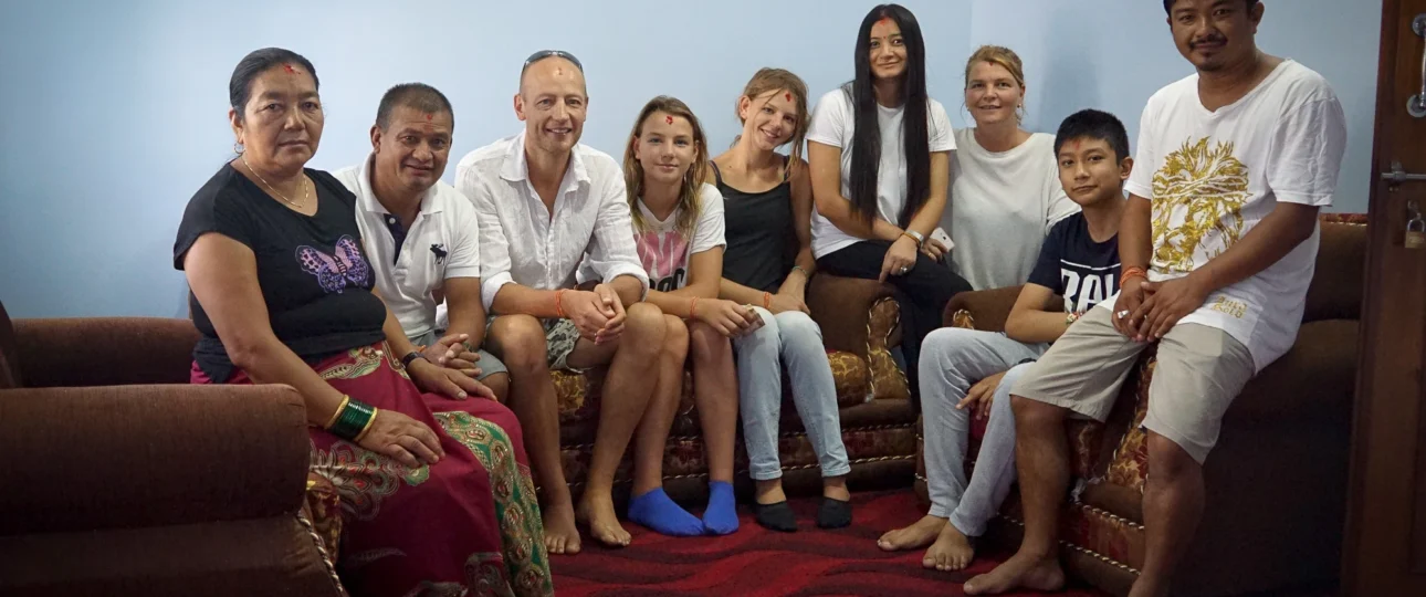 Family volunteering in Nepal