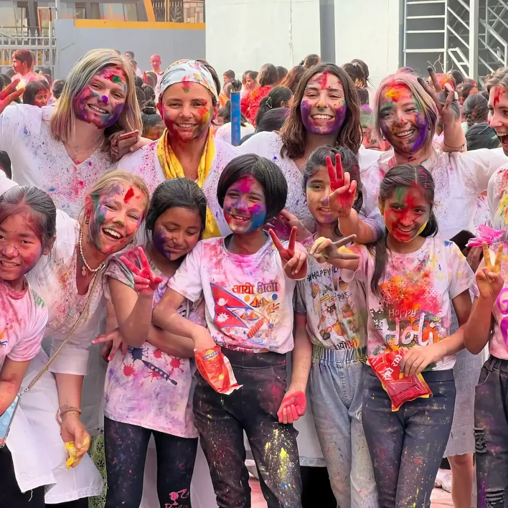 Holi Festival celebration in Nepal